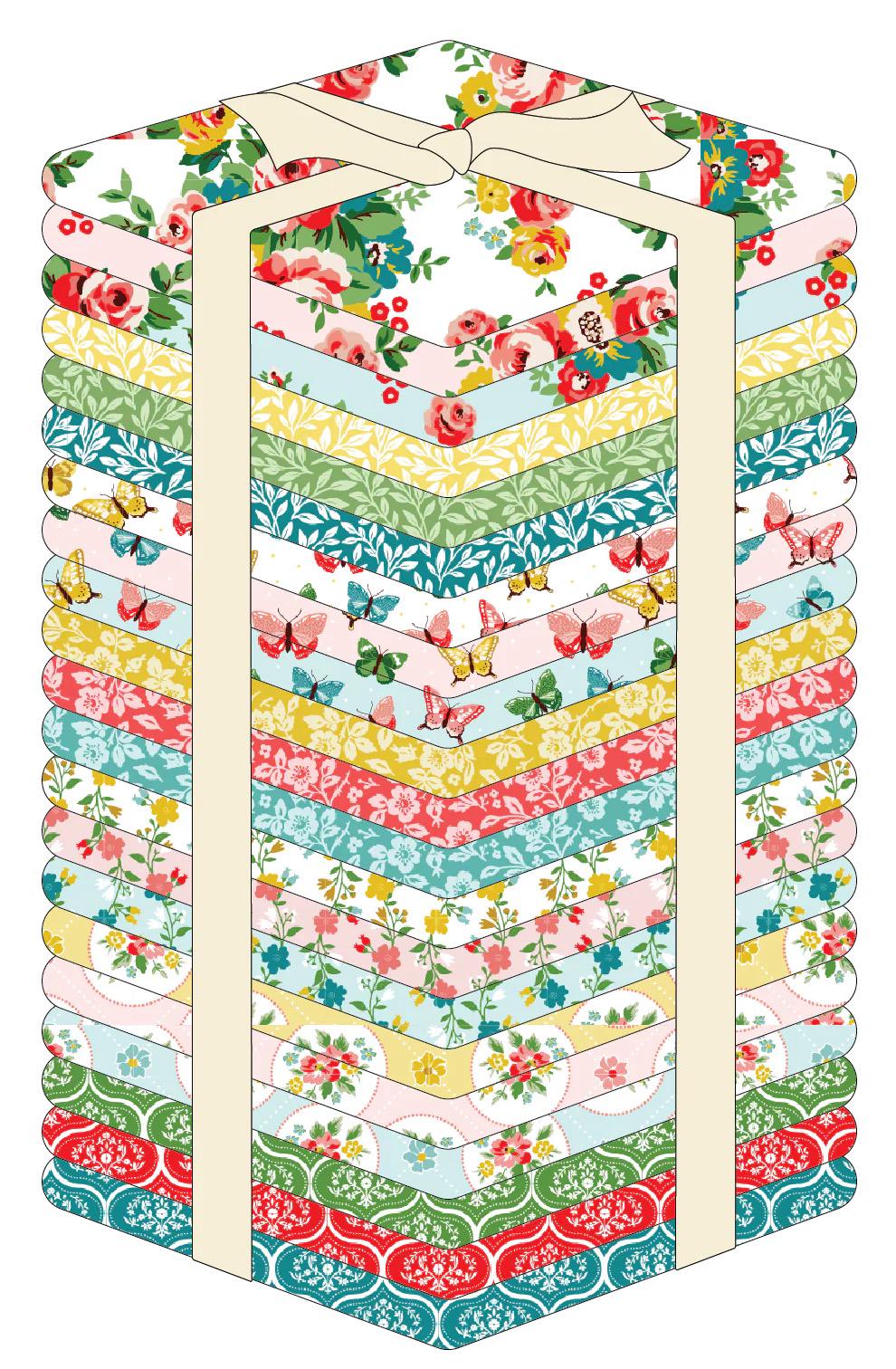 Matilda- Poppie Cotton- MA25116- Miss Marie Yellow- Cotton Quilting Fabric- Lane to Grace