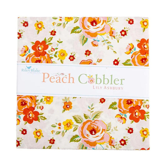 Peach Cobbler 5" Stacker (42pc) by Lily Ashbury- 5-17420-42- Riley Blake- Cotton Quilting Fabric- Lane to Grace