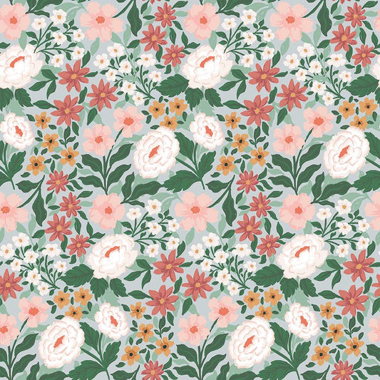 Sweet Cotton Tales-Powder Main by Cayla Naylor- C17310-POWDER- Riley Blake- Cotton Quilting Fabric- Lane to Grace