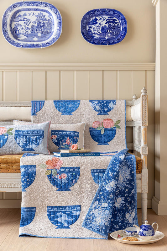 PRE-ORDER- Something Blue- Tilda- 100670- Cottonview- Cream - Cotton Quilting Fabric- Lane to Grace- Ships June 2026