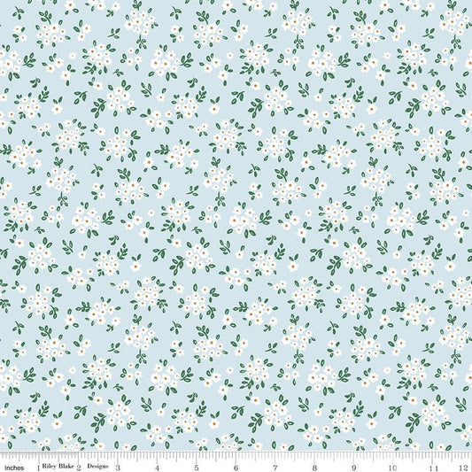 Sweet Cotton Tales-Blooming Bliss by Cayla Naylor- C17315-POWDER- Riley Blake- Cotton Quilting Fabric- Lane to Grace
