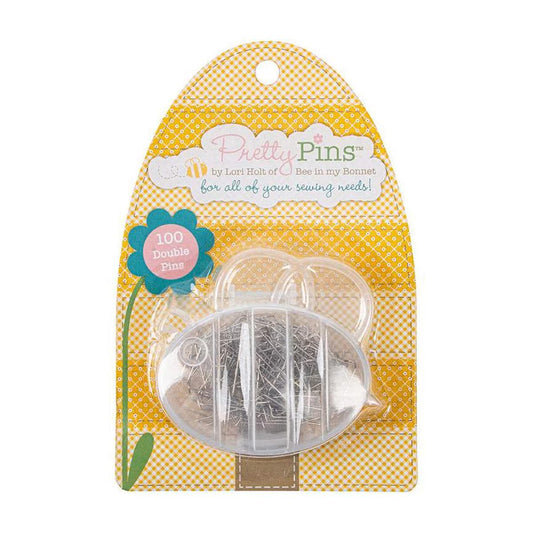 Pretty Pins- 100 Double Pins- by Lori Holt- ST-40045- Riley Blake- Lane to Grace