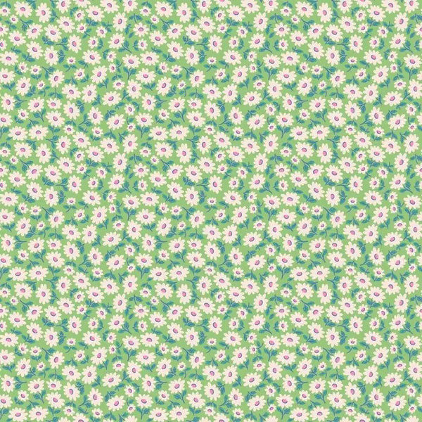 Bluebells and Buttercups- Poppie Cotton- BL26864- Sugar Daisy- Mint