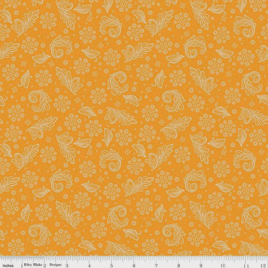 Cheddar at Twilight- Cheddar Scarf by RBD- C15162-CHEDDAR- Riley Blake-Cotton Quilting Fabric- Lane to Grace