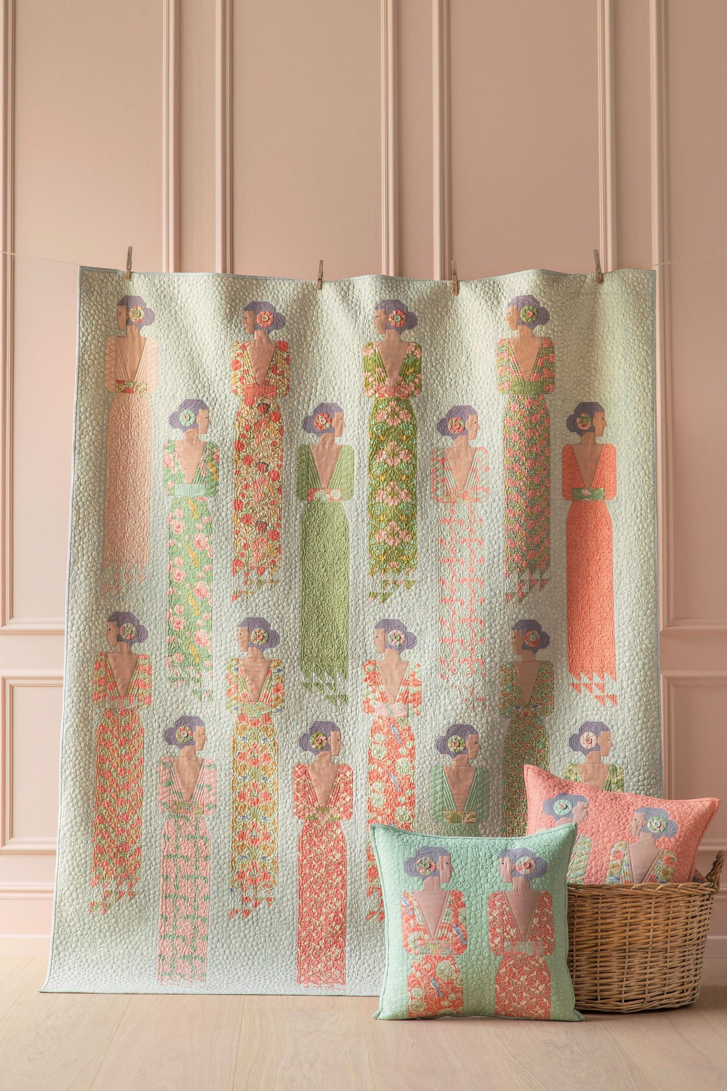 Songbird Collection- Songbird- Tilda- 100649-Green- Cotton Quilting Fabric- Lane to Grace