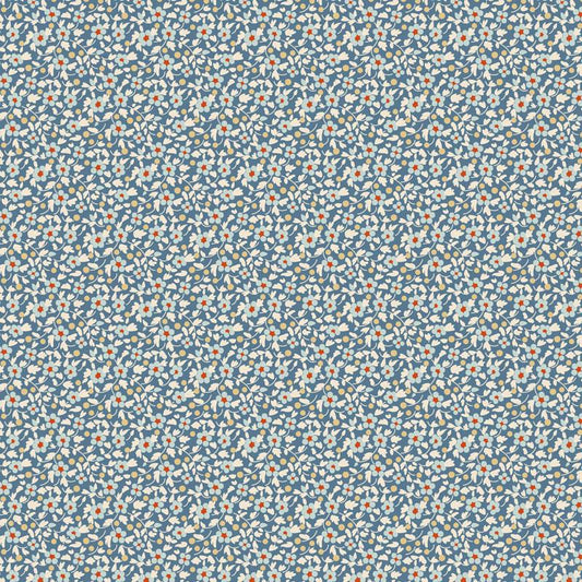 Brie Basics- Tilda- 130131- Blue- Cotton Quilting Fabric- Lane to Grace
