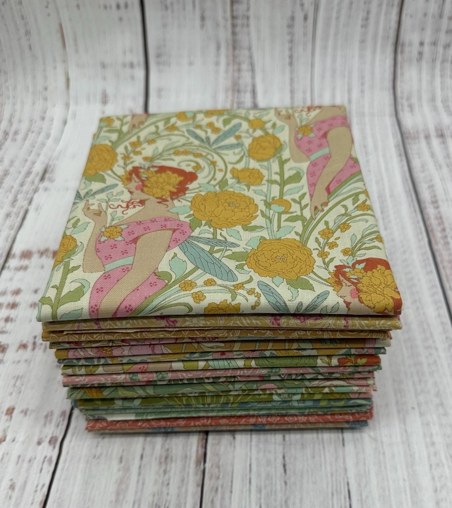 Tilda Songbird Fat Quarter Curated Bundle-19 pc- Quilting Cotton- Lane to Grace