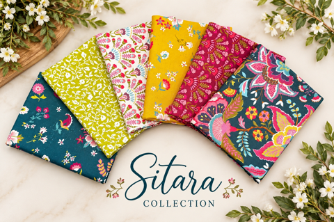 Sitara by Crystal Manning-Curated FQ Bundle- 6PC-Moda