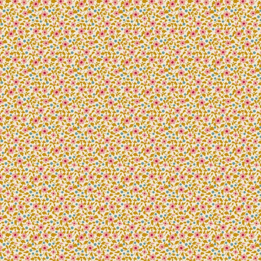 Brie Basics- Tilda- 130196- Mustard-Cotton Quilting Fabric- Lane to Grace