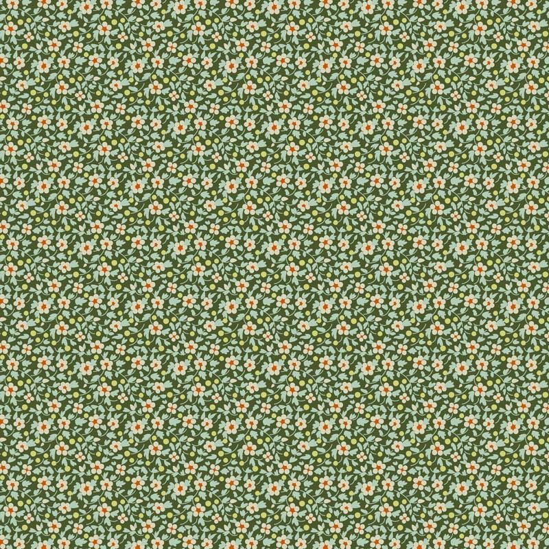 Brie Basics- Tilda- 130188- Pine- Cotton Quilting Fabric- Lane to Grace