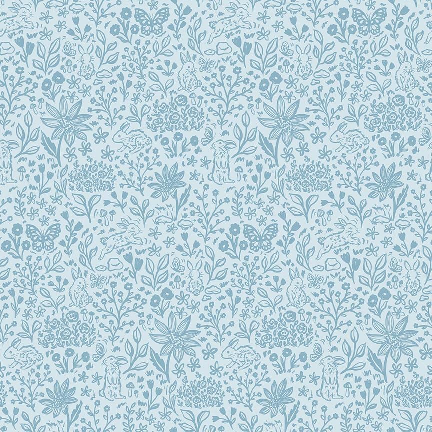 Sweet Cotton Tales-Trailing Blossoms by Cayla Naylor-C17311-BLUE- Riley Blake- Cotton Quilting Fabric- Lane to Grace