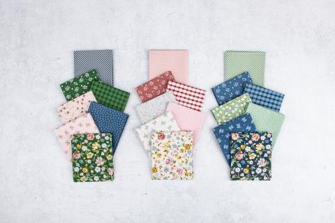 Rosewood- Fat Quarter Bundle (21PC) by Jessica Chertkow- FQ-17490-21- Riley Blake- Cotton Quilting Fabric- Lane to Grace