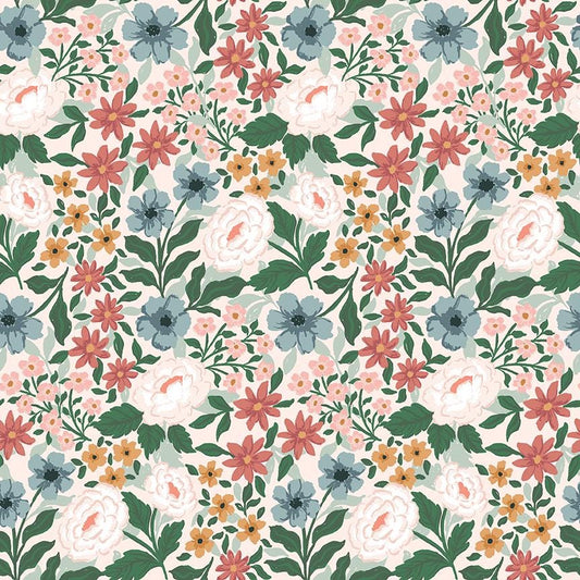 Sweet Cotton Tales-Blush Main by Cayla Naylor- C17310-BLUSH- Riley Blake- Cotton Quilting Fabric- Lane to Grace