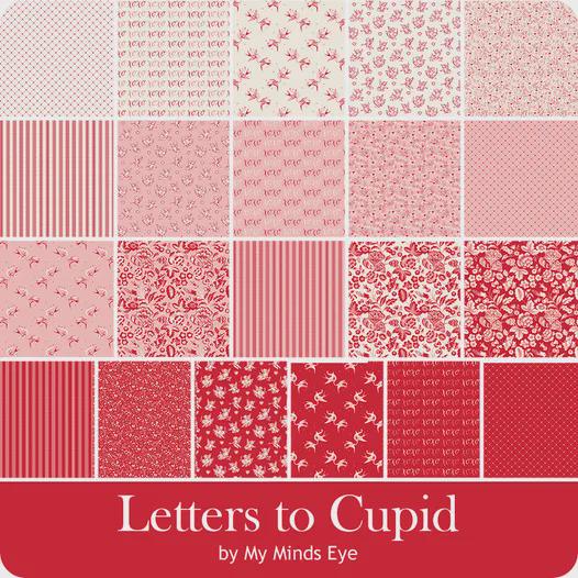 Letters to Cupid Fat Quarter Bundle (21 pcs) by My Mind's Eye for Riley Blake Designs