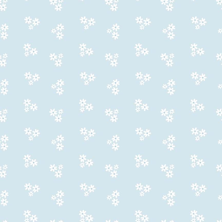 Firework Fields by Gracey Larson- 17587-Light Blue- Riley Blake- Cotton Quilting Fabric- Lane to Grace
