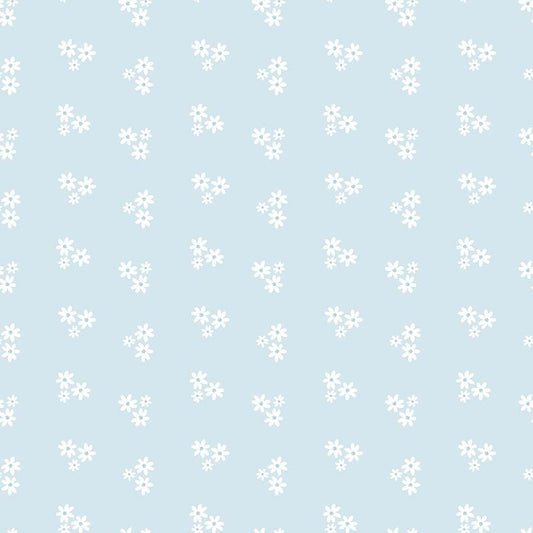 Firework Fields by Gracey Larson- 17587-Light Blue- Riley Blake- Cotton Quilting Fabric- Lane to Grace