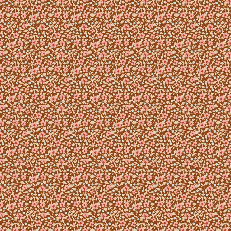 Brie Basics- Tilda- 130137- Brown- Cotton Quilting Fabric- Lane to Grace