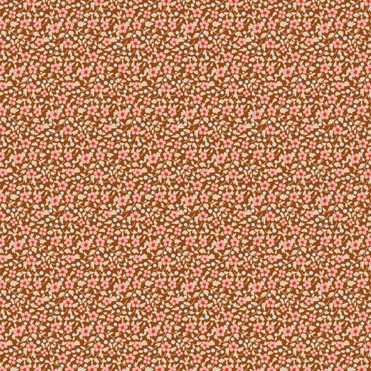 Brie Basics- Tilda- 130137- Brown- Cotton Quilting Fabric- Lane to Grace