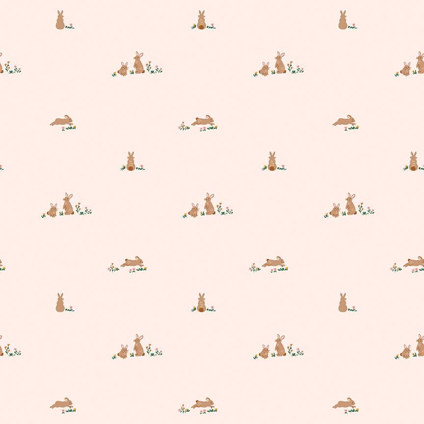 Sweet Cotton Tales- Flopsy Fields by Cayla Naylor-C17312-BLUSH- Riley Blake- Cotton Quilting Fabric- Lane to Grace