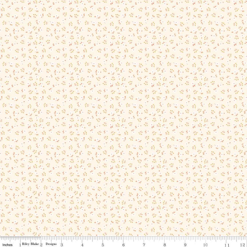 Peach Cobbler Fat Quarter Curated Bundle (4pc) by Lily Ashbury- Riley Blake- Cotton Quilting Fabric- Lane to Grace