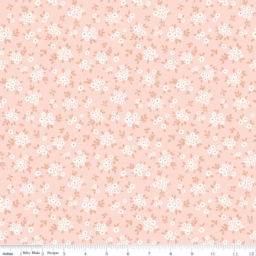 Sweet Cotton Tales-Blooming Bliss by Cayla Naylor- C17315-SHELL- Riley Blake- Cotton Quilting Fabric- Lane to Grace