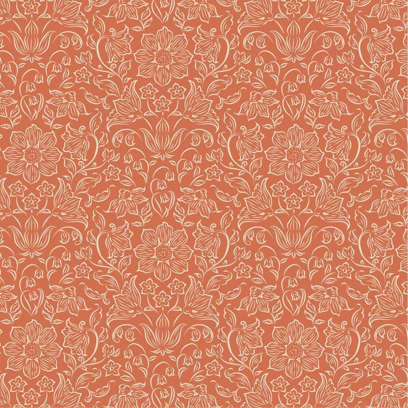 Songbird Blenders- Lila- Tilda- 110152-Coral- Cotton Quilting Fabric- Lane to Grace