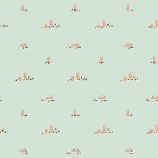 Sweet Cotton Tales- Flopsy Fields by Cayla Naylor-C17312-MINT- Riley Blake- Cotton Quilting Fabric- Lane to Grace