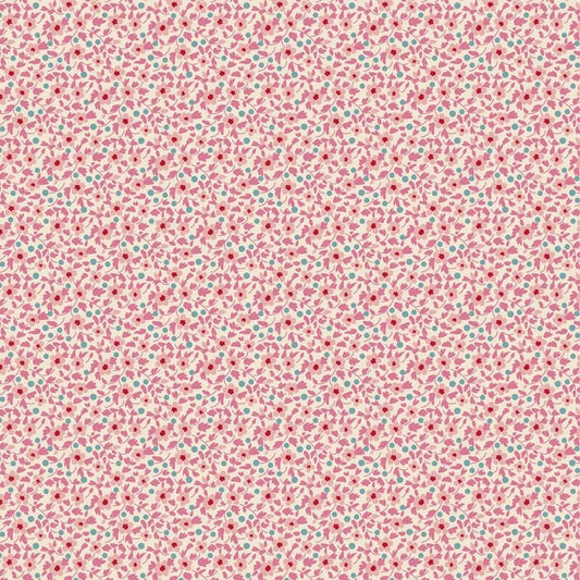 Brie Basics- Tilda- 130194- Pink- Cotton Quilting Fabric- Lane to Grace