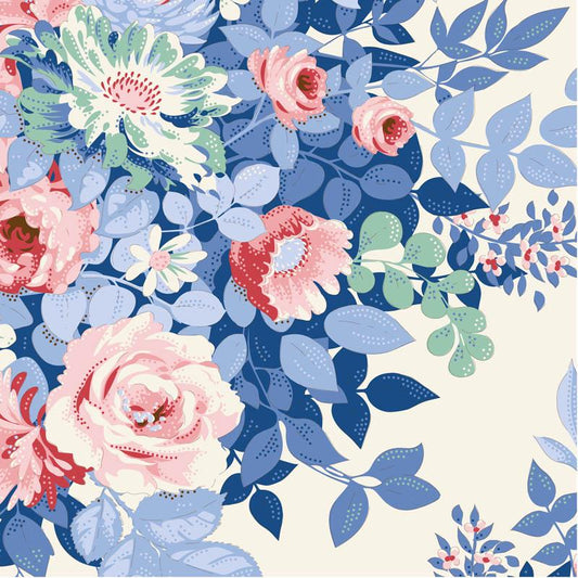 PRE-ORDER- Something Blue- Tilda- 100665- Whimsyflower-Cream- Cotton Quilting Fabric- Lane to Grace- Ships June 2026