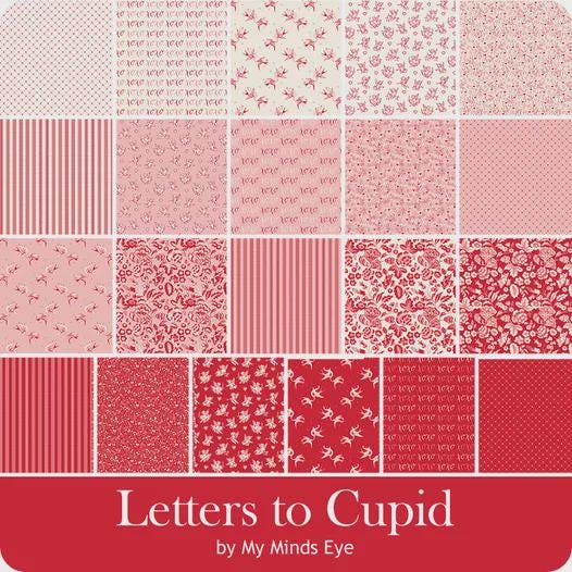 Letters to Cupid- Crisscross by My Mind's Eye- C16986-PINK- Riley Blake-Cotton Quilting Fabric- Lane to Grace