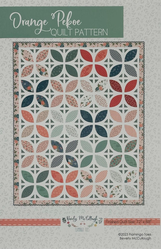 Orange Pekoe Paper Quilt Pattern by Beverly McCullough- P138 OrangePekoe- Lane to Grace