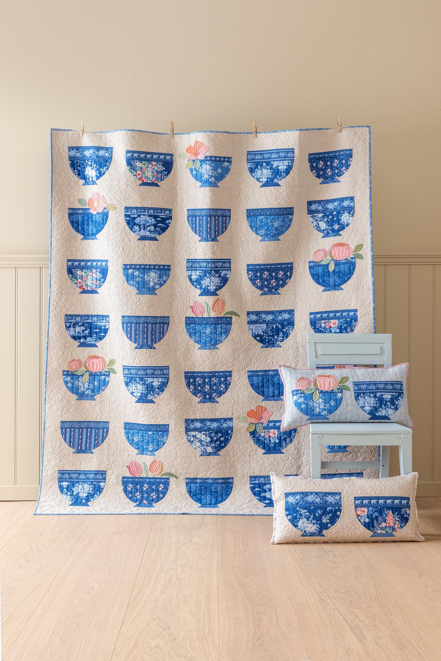 PRE-ORDER- Something Blue- Tilda- 100676- Picknic- Denim- Cotton Quilting Fabric- Lane to Grace- Ships June 2026