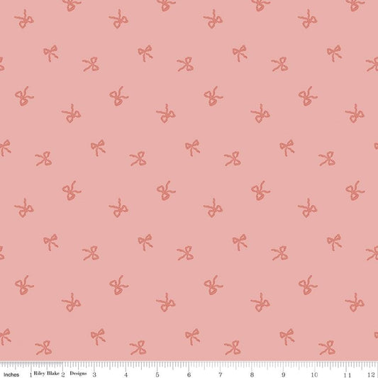 Sweet Cotton Tales- Twirls & Ties by Cayla Naylor- C17314-ROSE- Riley Blake- Cotton Quilting Fabric- Lane to Grace