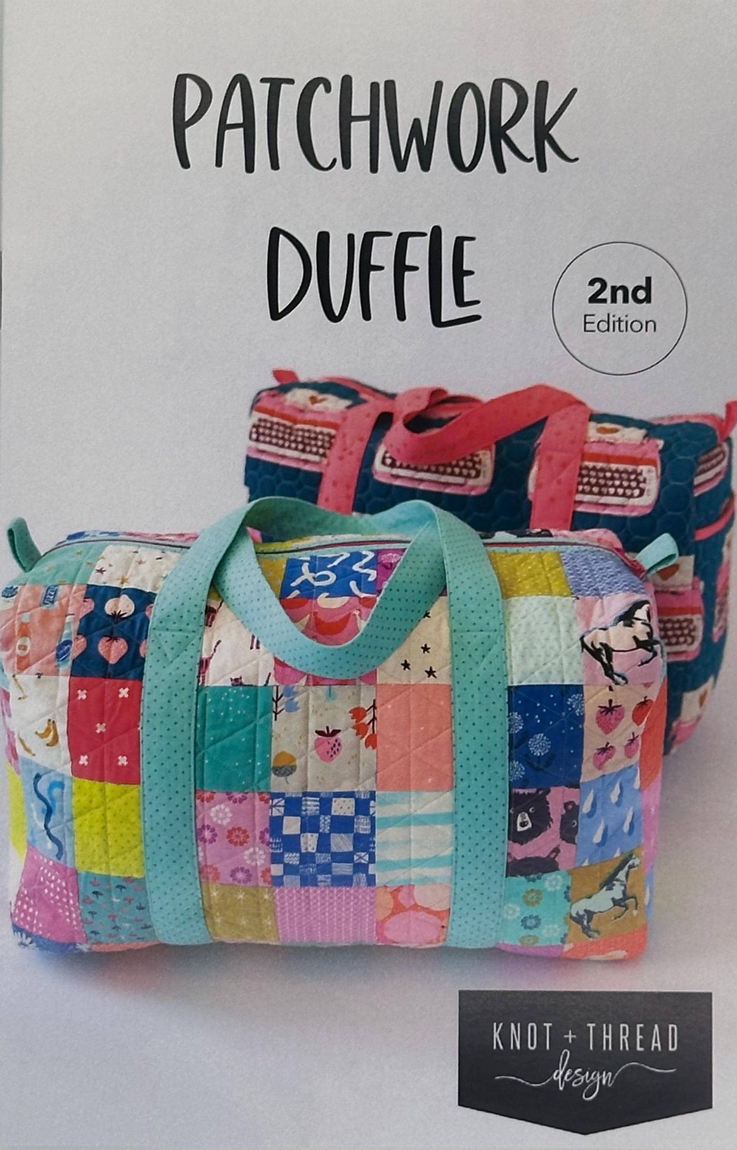 Patchwork Duffle 2nd Ed- by Knot + Thread Design- FQ Friendly-Paper Pattern- KAT112- Lane to Grace