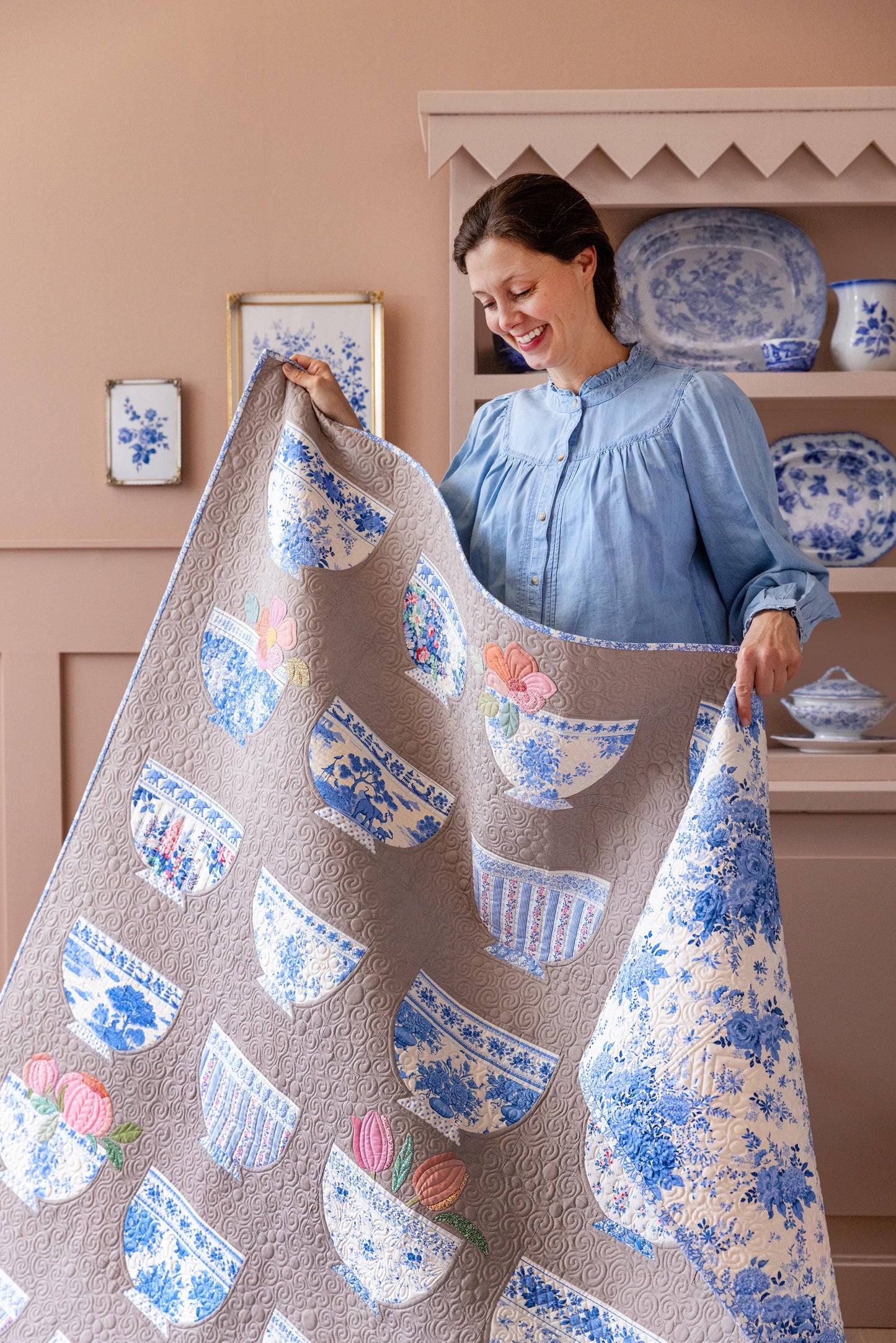 PRE-ORDER- Something Blue- Tilda- 100680- Cottonview- Night - Cotton Quilting Fabric- Lane to Grace- Ships June 2026