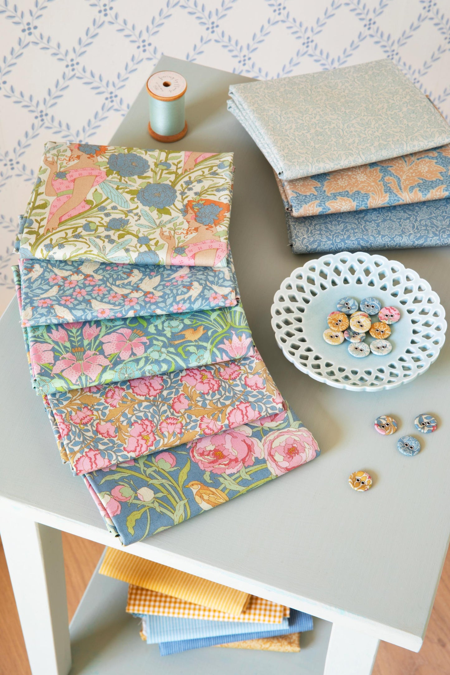 Songbird- FQ Bundle (5pc)- Tilda- Cotton Quilting Fabric- Lane to Grace