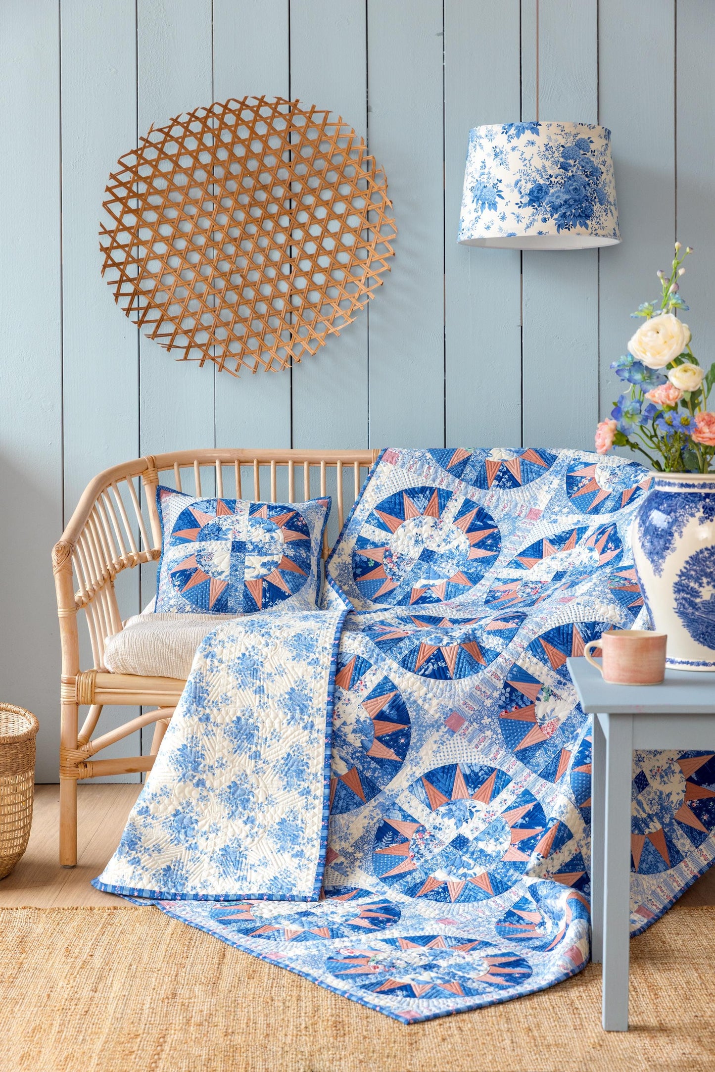 PRE-ORDER- Something Blue- Tilda- 100675- Whimsyflower-Night- Cotton Quilting Fabric- Lane to Grace- Ships June 2026