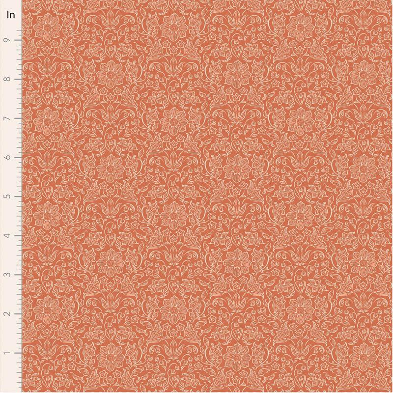 Songbird Blenders- Lila- Tilda- 110152-Coral- Cotton Quilting Fabric- Lane to Grace