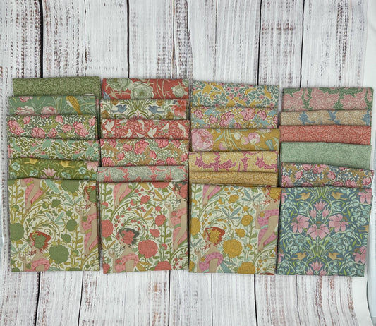 Tilda Songbird Fat Quarter Curated Bundle-24 pc- Quilting Cotton- Lane to Grace