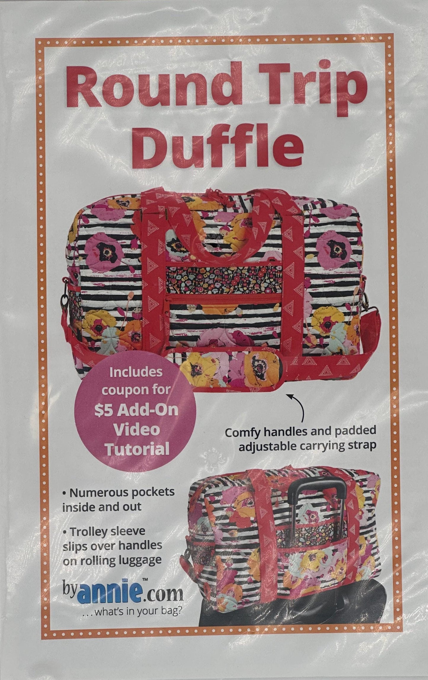 Round Trip Duffle- by Annie.com- Paper Pattern- Lane to Grace