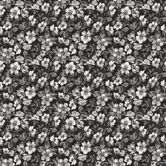 Ink & Ivory- Ink Floral by RBD- C16911-INK- Riley Blake- Cotton Quilting Fabric- Lane to Grace