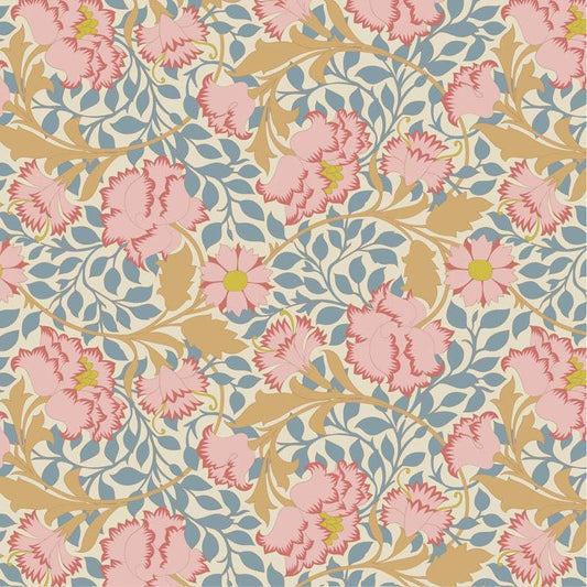 Songbird Collection- Flora- Tilda- 100654-Blue- Cotton Quilting Fabric- Lane to Grace