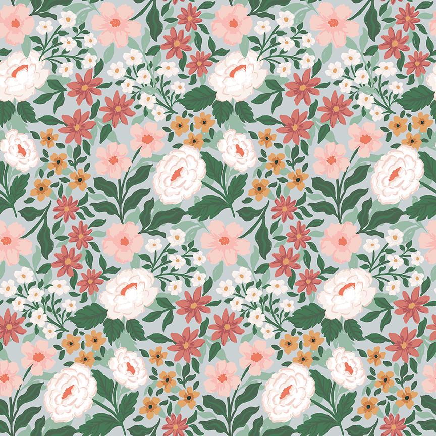 Sweet Cotton Tales-Powder Main by Cayla Naylor- C17310-POWDER- Riley Blake- Cotton Quilting Fabric- Lane to Grace