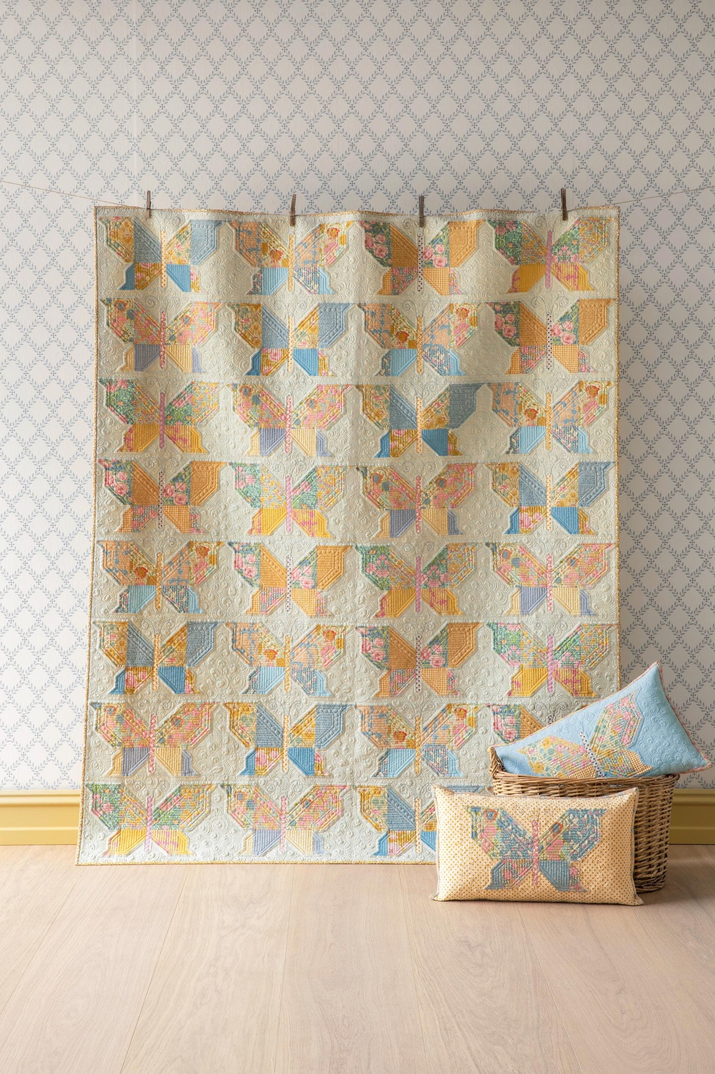 Songbird Collection- Songbird- Tilda- 100649-Green- Cotton Quilting Fabric- Lane to Grace