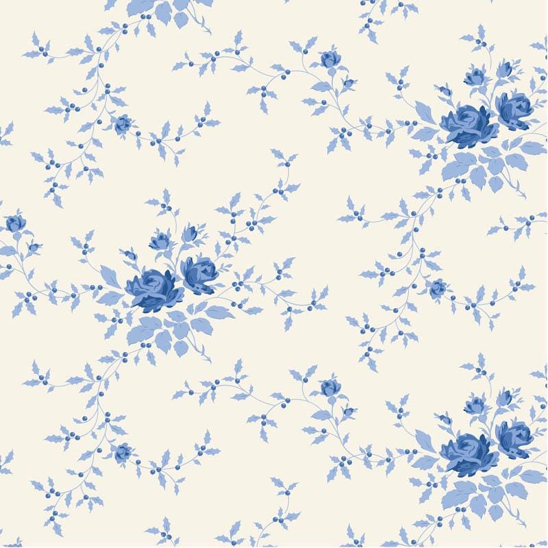 Something Blue- Tilda- 100661- Noel- Blue - Cotton Quilting Fabric- Lane to Grace- Ships June 2026