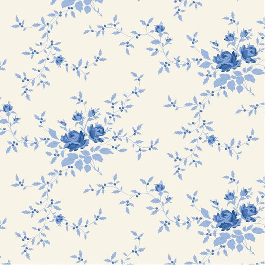 PRE-ORDER- Something Blue- Tilda- 100661- Noel- Blue - Cotton Quilting Fabric- Lane to Grace- Ships June 2026
