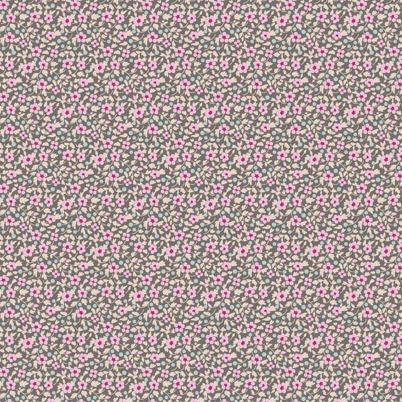 Brie Basics- Tilda- 130187- Grey- Cotton Quilting Fabric- Lane to Grace