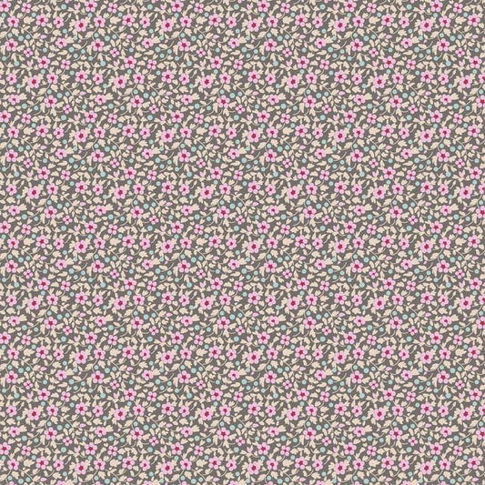 Brie Basics- Tilda- 130187- Grey- Cotton Quilting Fabric- Lane to Grace