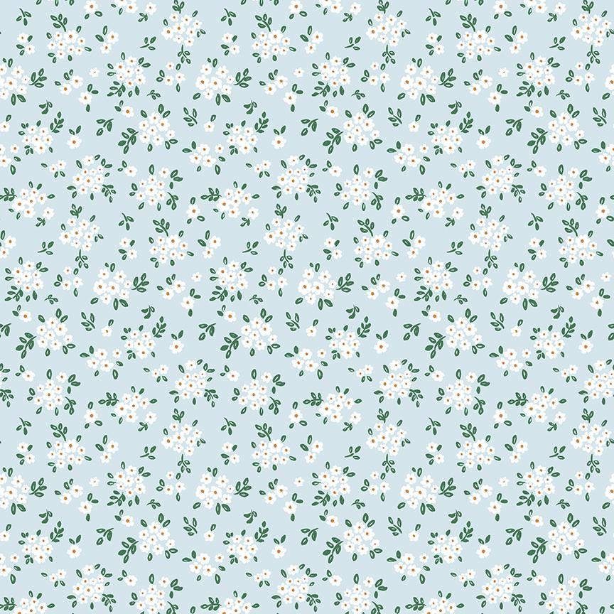 Sweet Cotton Tales-Blooming Bliss by Cayla Naylor- C17315-POWDER- Riley Blake- Cotton Quilting Fabric- Lane to Grace