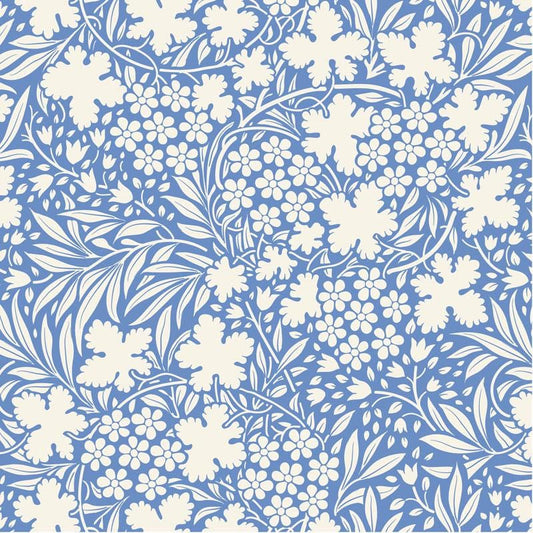 PRE-ORDER- Something Blue- Tilda- 100668- Bushbloom- Blue - Cotton Quilting Fabric- Lane to Grace- Ships June 2026